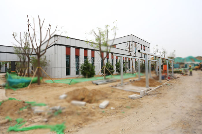 新機場房外裝戶外防風卷簾工程現場實景圖