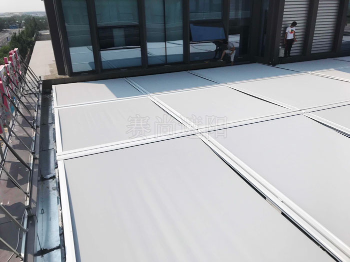 天安創新科技產業園樓采光頂電動天幕電動天幕效果照片