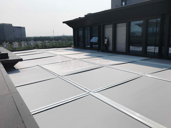 天安創新科技產業園樓采光頂電動天幕電動天幕效果照片