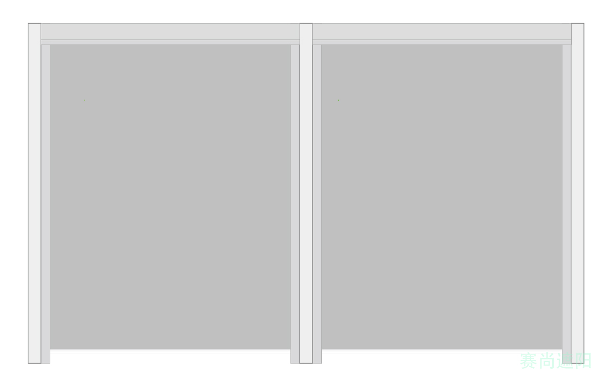 圖：戶外防風卷簾效果圖