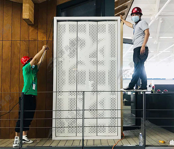 現場施工圖（機翼百葉）