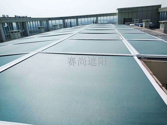 飯店酒店采光頂電動天幕實景圖